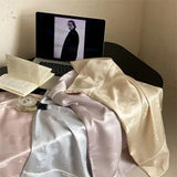 Luxury 100% Eucalyptus Lyocell Pillowcase 1pcs Smooth Silky Embedded Rope Jacquard Summer Cooling Envelope Style Pillow Cover