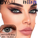 1 Pair Contact Lenses with Natural High Color Saturation & Defined Edge, Soft Age-Reducing Ambience