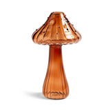 Mushroom Shaped Flower Vase Transparent Glass Vase Plant Hydroponic Aromatherapy Bottle Desktop Decoration Ornament
