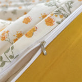 New Floral Double-piece Washed Cotton Quilt Cover  Skin-friendly Breathable Student Dormitory Duvet Covers Without Pillowcases