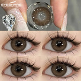 1 Pair Blue Colored Contact Lenses for Eyes Natural Brown Contact Lenses Fashion Lenses Brown Eye Lens Softlenses