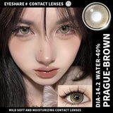Ikeehome  2pcs Colorful Contact Lenses for Eyes Brown Lenses Colorcon Lenses Beauty Gray Eye Contacts Lens Yearly Blue Lenses