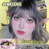 2pcs Color Contact Lenses Anime Golden Yellow Purple Pupil 6months Halloween Cute Eye Circle Lens 14.2mm