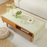 1pcs New Minimalist Mesh Dust-proof Tablecloth Thick Strap Storage Desktop Decorative Towel Multi Specification Tassel Table Mat