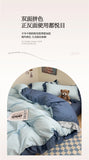 Princess Style Bedding Set Soft Solid Color Ruffle Duvet Cover Set Comforter Pillowcase Bed Sheet Washed Cotton Four Pieces Set