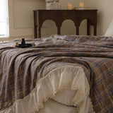 100% Cotton Princess Summer Quilt Korean Cool Quilt Bare Sleeping Skin-Friendly For Women Summer Bedding Air-Conditioned