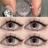 1Pair Color Contact Lenses with Myopia Green Lenses for Eye Gray Lenses Pink Contact Lenses Korean Lens Colorful Lens