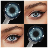 Colored Contact Lenses 2Pcs Natural Blue Half Yearly Cosmetic Small Pupil Color Contacts Beauty Eyes Lenses Wholesale
