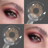 Colored Contact Lenses Yearly Use Natural Brown Soft Lens Daily Dating Party Eye Beauty Makeup For Women