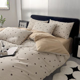 Bed Linen 100% Cotton Duvet Cover Stripe Queen Size 40s Quilt Cover Pillowcase Bedding covers Home Textile Nordic Foundation