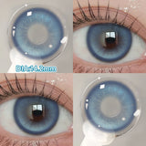 2pcs Myopia Color Contact Lenses for Eyes with Prescription Beauty Pupils Makeup Eye Color Lenses Fashion Blue Lenses