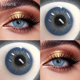 14.0mm Small Pupil Natural Sin Blue Green Colored Contact Lenses Half Yearly Soft Lens Fashion Cosmetic Eyewear Contacts