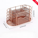 Home & Garden Drawer Metal Storage Rack, Nordic Style Desktop Organizer, for Files Stationery Cosmetics, Home Office Dorm Use