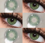 Color Contact Lenses Colored Fashion Beauty Lenses for New User Makeup Green Contact High Quality Natural Contact
