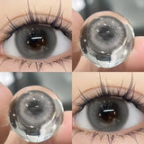 2Pcs Yearly Color Colored Contact Soft Circular  Black Makeup Blue Lens Lenses Beauty Pupil Gray Brown Eyes Fast Shipping