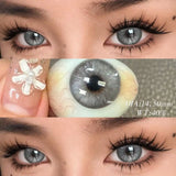 1 Pair Breeze & Chagall Series Colored Contact Lenses Natural Brown Pupils Eyes Contact lenses Gray Soft Contacts 14.20mm