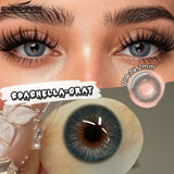 1Pair New Colored Contact Lenses Natural Brown Eye Lenses Blue Eye Lenses Fashion Beauty Contacts Gray SoftLens Yearly
