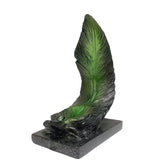 Natural crystal mineral balls, crystal feathers, resin display stands for home decoration