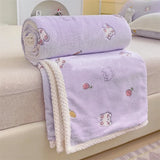 Peach Fleece Throw Blanket, Cute Bright Fruits Design Cozy Decor Nap Blankets for Sofa Bed Couch Chair Dorm Decorative Blanket