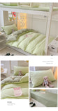 Japan Style Bedding Set Plaid Duvet Cover Set With Sheet Bedroom Decor Skin Friendly King Single Double Bedding Set Home Textile