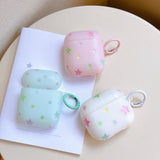 For AirPods Pro3 Pro 2 AirPods 2 3 4 Case Fashion Cute Frosted pentagram Shock Proof Earphone Protective Sleeve