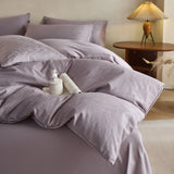 Heavy‑Weave 3D Jacquard Egyptian Cotton Bedding Sets Bed Linens Duvet Cover Set Underwear Solid Color