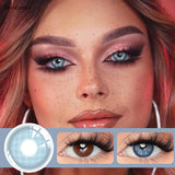 2PCS Colored Contact Lenses for Eyes Sunkissed Lenses Green Contact Lenses Gray Lense Fashion Beauty Pupils 1 Year