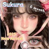 Eye Eyes Color Contacts Colored Contact Lenses Lens Small Pupil Beauty Cosmetics Fashion 14.2mm 2Pcs 6 Months Half Year