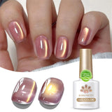 10ml Pink Gold Water Light Cat Magnetic Gel Polish HEMA TPO FREE Aurora Glitter Crystal Soak Off UV Varnish Manicure