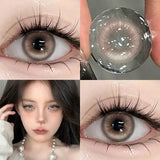 New Colorld Contact Lenses for Eyes Fashion Natural Brown Soft Lenses Blue Eyes Beautiful Pupils Yearly Use