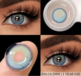 New Natural Color Contact Lenses 2pcs Colorful Makeup Eyes Contact Lens Blue Beauty Pupils Yearly Cosmetic Gray Lenses