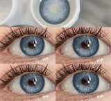 1 Pair New Contact Lenses for Eyes Fashion Blue Colored Eye Contacts Natural Brown Lenses Gray Pupils Yearly Lens