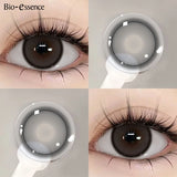 Contact Lenses Natural Look Beauty Pupils Brown Eye Contacts Cosmetic Grey/Blue Lenses for Daily Party