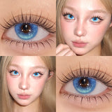 1 Pair Brown Eye Lenses Korean Natural Lenses Color Contact Lenses Eyes with Degree Black Beautiful Pupil Fast Shipping
