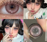 New Style Myopia Degree Contact Lenses Big Eye Series 1 Year Use Soft High Quality Blue Purple Green Contact Lenses