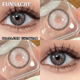 1 Pair  Contact Lenses for Eyes Color Eye Contacts Brown Gray Lens Beautiful Pupils for Makeup Yearly Use