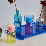 Glass Candle Holder Candles Stand Home Decor Terrarium Hydroponic Plant Flower Vase Decorative Bottle Bowl Container