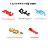 DIY Building Blocks Lunch Box for Kids Cartoon Bento Box with Spoon Lunch Bag for Kids Building Block Accessories
