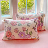 2Pcs Bohemian Snowflake Velvet Pillowcases Non-Shedding Warm Winter Pillow Covers Floral Printed Soft Plush Pillow Cases for Bed