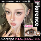 New Colored Contact Lenses 2pcs Fashion Blue Eyes Contacts Gray Beauty Pupils Brown Colorful Makeup Contact Green Lens