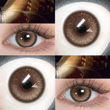 Colored Contact Lenses Lalens Firefly Brown Blue Disc Color Contacts Eye Lens Eyes Half Year 2Pcs