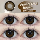 1 Pair Purple Beauty Colored contact lenses For Eyes Halloween Makeup Lens Pupils Fashion Big Eye Lenses Myopia Lenses