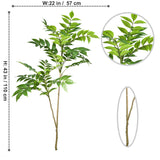 75/110cm Large Artificial Plants Fake Lacquer Tree Branch Plastic Leaves Tall Green Landscape Faux plant For Home Garden Decor