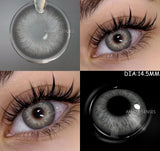 Color Contact Lenses For Eyes 1pair Yearly Natural Eye Color Lens Cosmetic Soft Eye Lenses Beauty Pupils with Lens Case