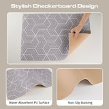 Fresh Floral Bath Mat Pastoral Garden Style Bathroom Rug Super Absorbent PVC Non-Slip Floor Mat Aesthetic Flower Shower Pad
