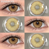 1 Pair New Color Contact Lenses for Eye Beautiful Pupil Fashion Blue Soft Lenses Gray Natural Contacts Yearly Cosmetics