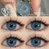 1Pair New Natural Contact Lenses Colored Contact Lenses Purple Eyes Lens Blue Lenses Yearly Gray Contact Fashion Pupils