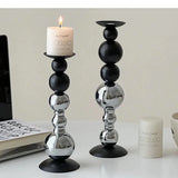 Sphericity Metal Candle Holder Ornaments Simplicity Cylinder Candlestick Desk Decoration Wax Melt Home Aroma Container