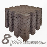 8Pcs/2.5cm Thick Nonslip Baby Crawling Play Mat Soundproof Puzzle Gym Mat for Children's Room and Eco-Friendly Puzzle Mat
