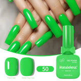 Single-use gel nail polish, classic colors, semi-permanent, removeable by soaking or LED polish, suitable for home and salon use